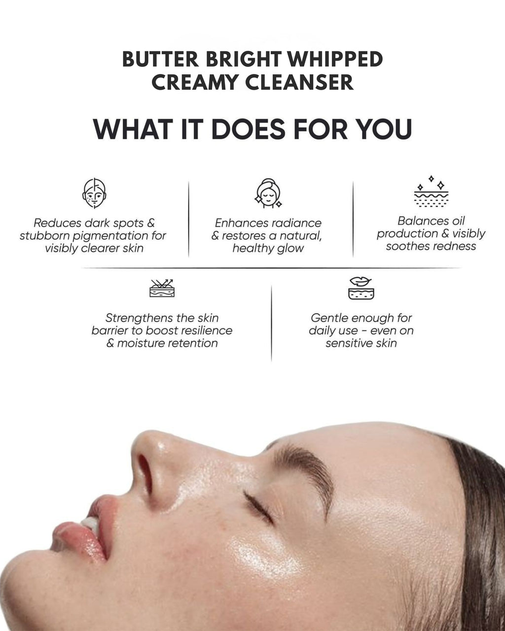 Butter Bright Whipped Creamy Cleanser | For All Skin Types | 100 ml