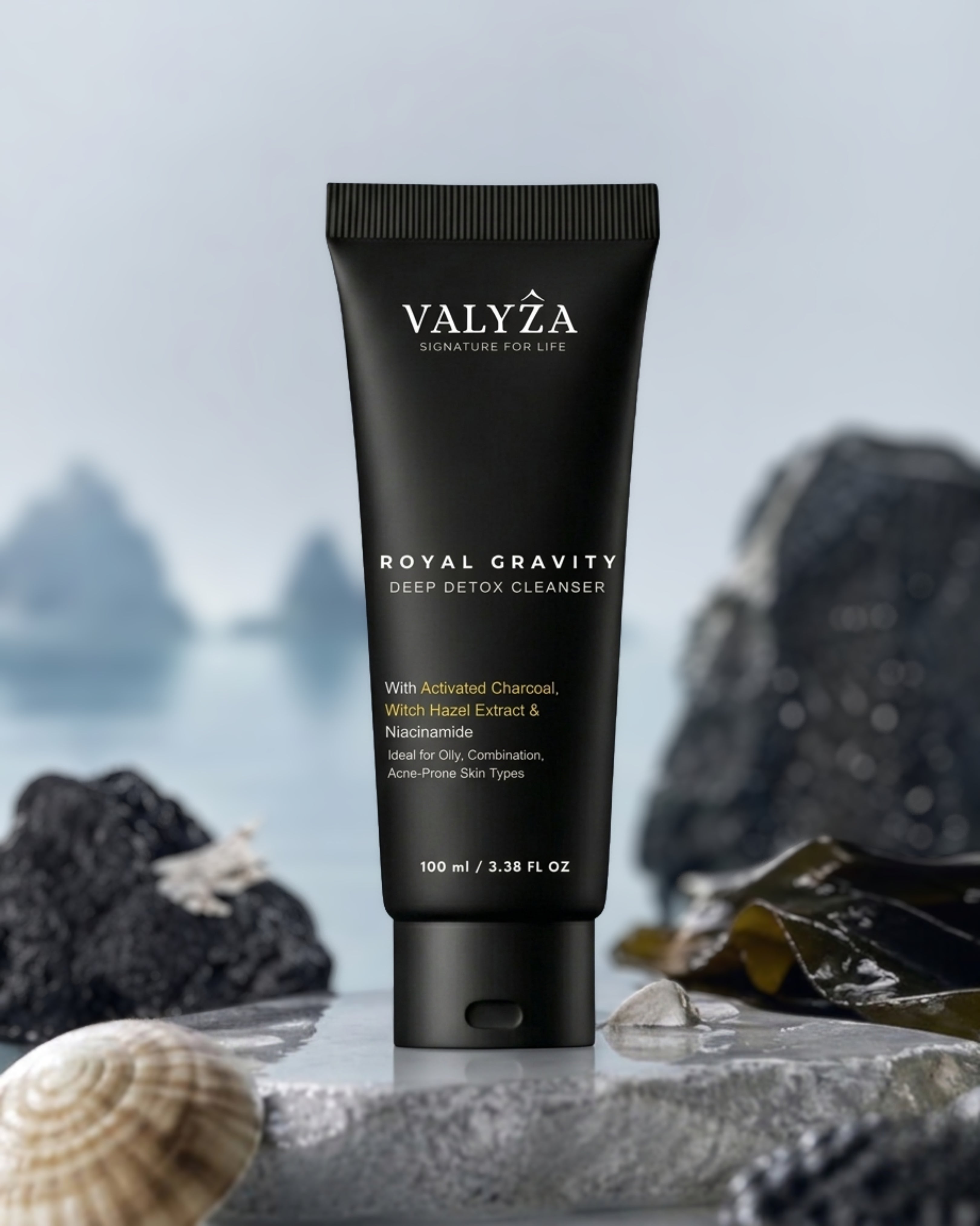 Royal Gravity Deep Detox Cleanser | with Activated Charcoal & Niacinamide | 100 ml